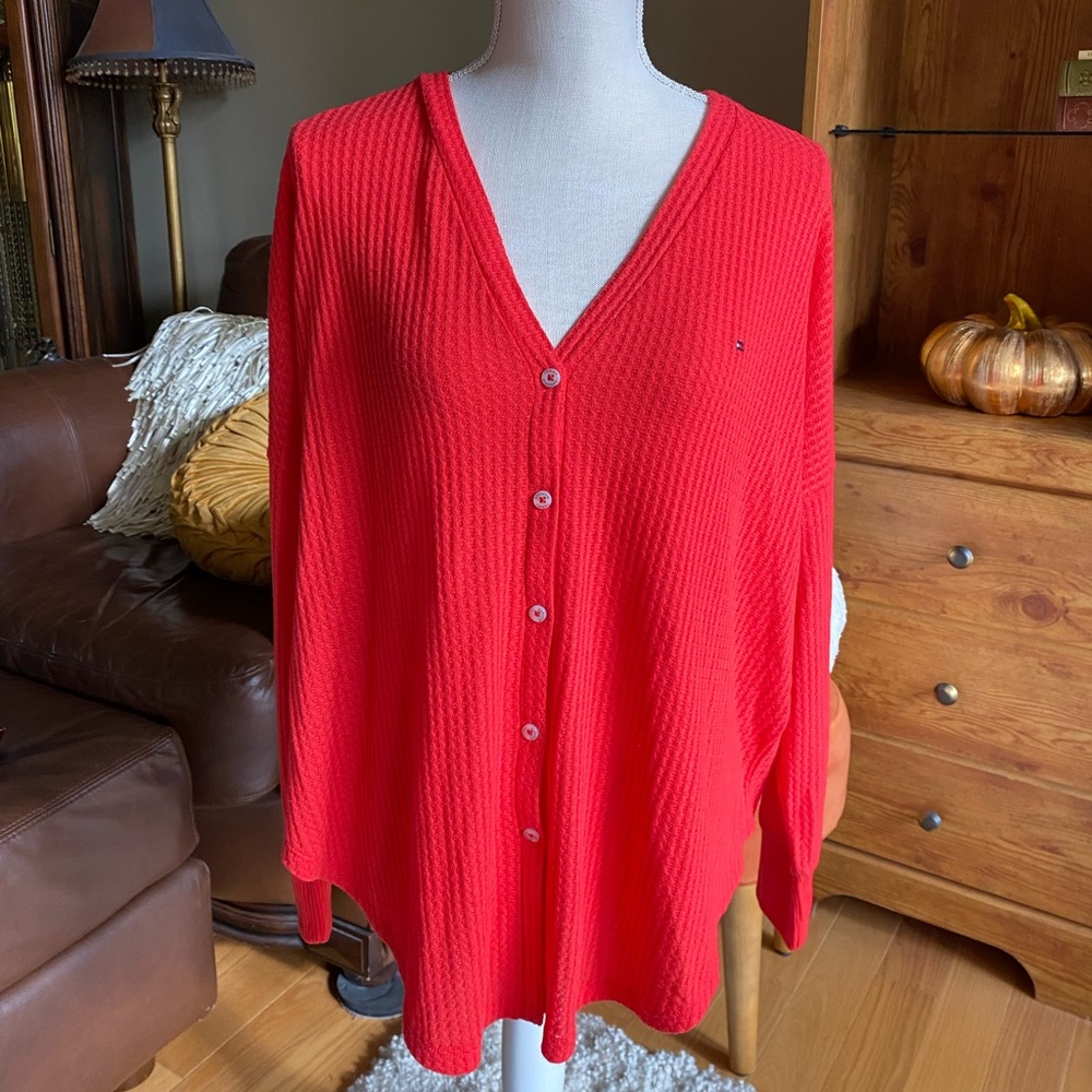 NWT Tommy Hilfiger waffle Henley